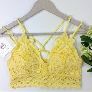 🆕 Banana Juliana Crochet Scallop Lace Bralette